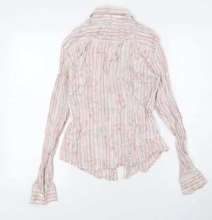 Womens UK Size 12 NEXT Multicoloured Basic Button-Up