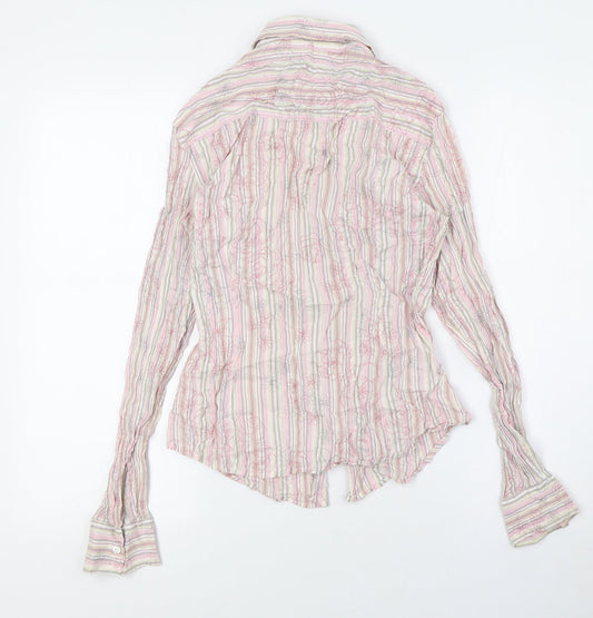 Womens UK Size 12 NEXT Multicoloured Basic Button-Up