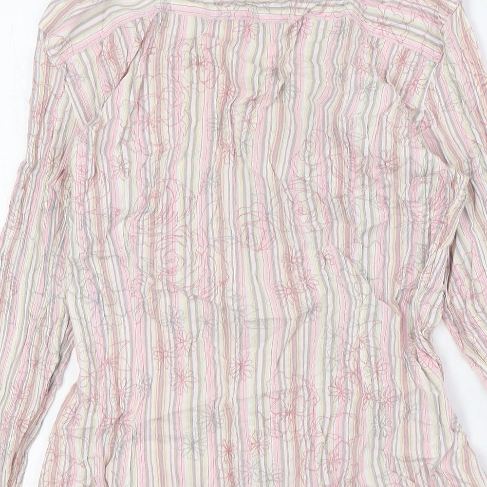 Womens UK Size 12 NEXT Multicoloured Basic Button-Up