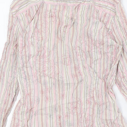 Womens UK Size 12 NEXT Multicoloured Basic Button-Up