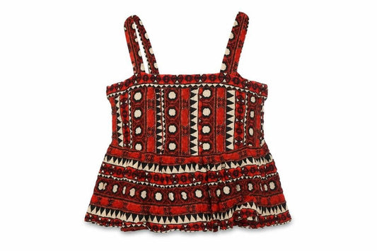 H&M Womens Multicoloured Viscose Camisole Button-Up Size 14 Square Neck - Peplum