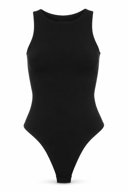 Womens UK Size 8 PRETTYLITTLETHING One-Piece Black Bodysuit