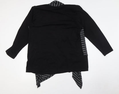 Womens UK Size 2XL Klass Black Basic Button-Up