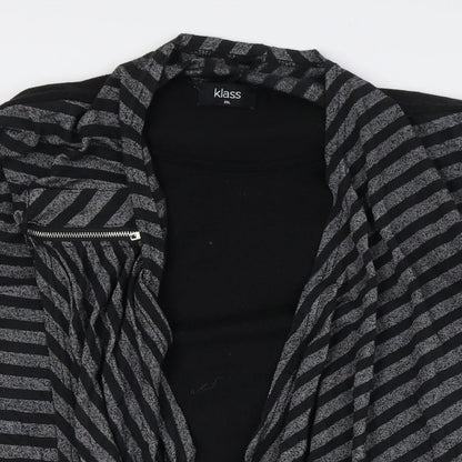 Womens UK Size 2XL Klass Black Basic Button-Up