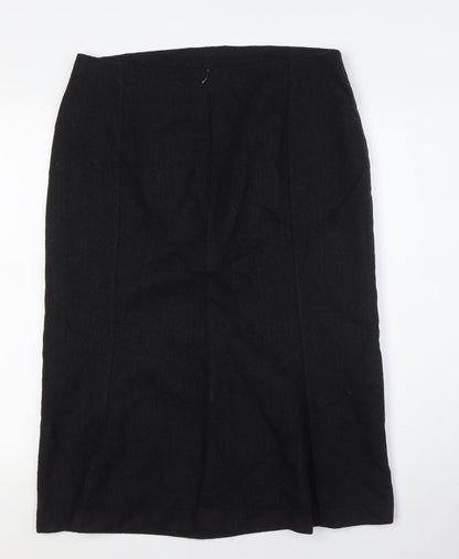 Great Plains Womens Grey Acetate A-Line Skirt Size 14 Zip