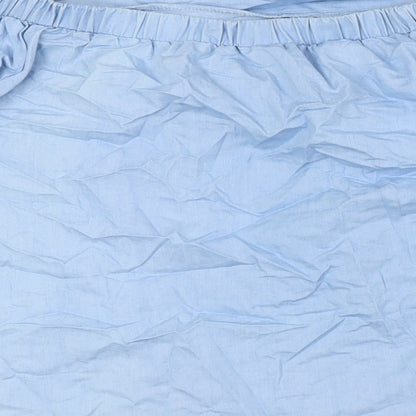 Womens UK Size 10 Stella Blue Basic Button-Up