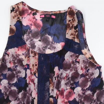 Womens UK Size 10 NEXT Multicoloured Basic Button-Up