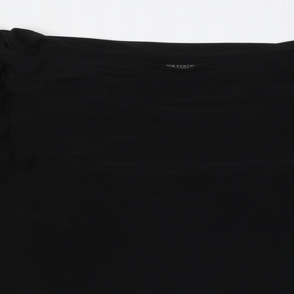 Womens UK Size XL For Cynthia Black Basic Button-Up