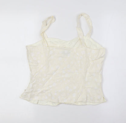 Womens UK Size 12 Kaliko Ivory Camisole Button-Up