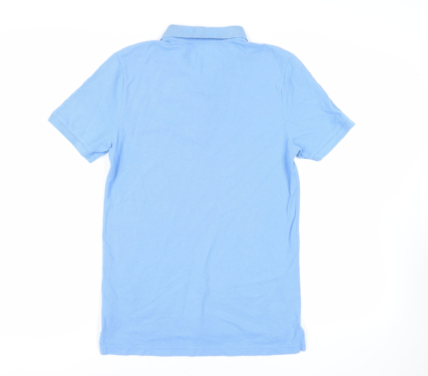 Gap Mens Blue Cotton Polo Size S Collared Button