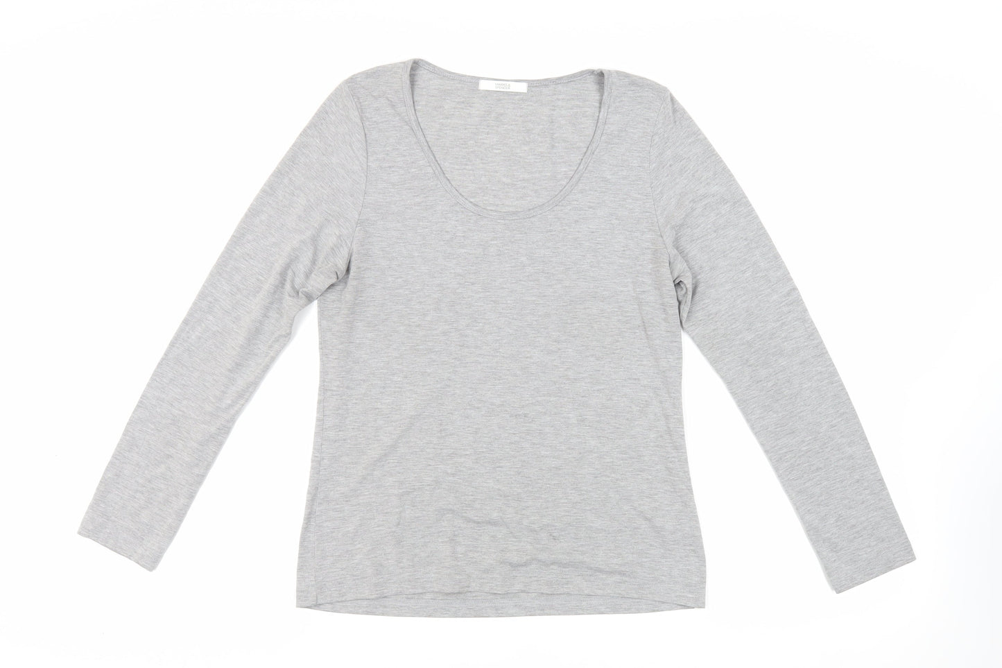 Womens UK Size 12 Marks and Spencer Grey Basic T-Shirt