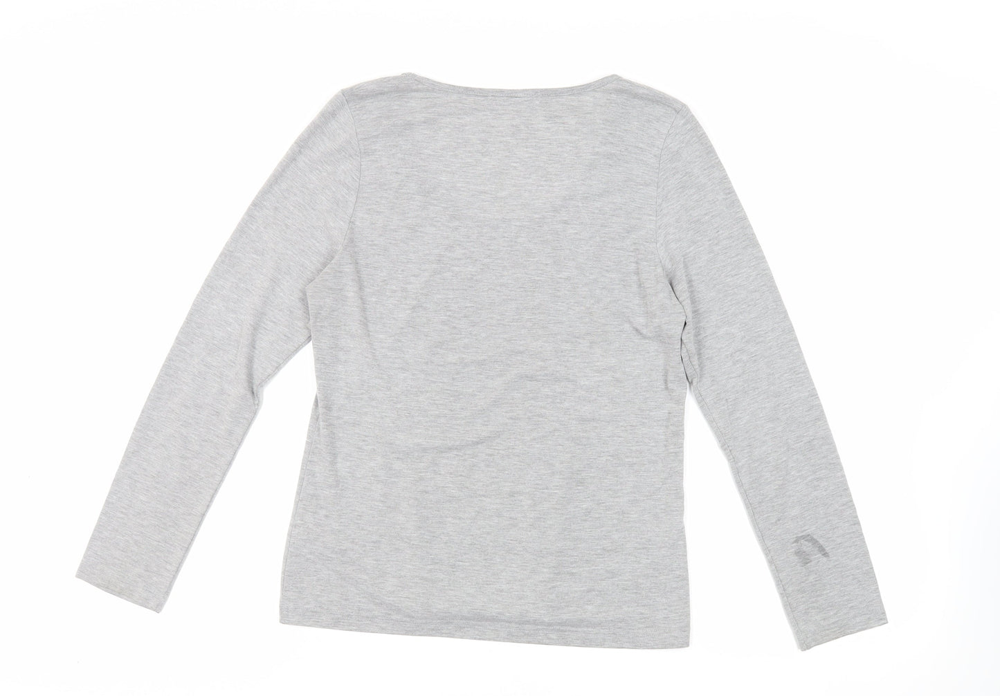 Womens UK Size 12 Marks and Spencer Grey Basic T-Shirt