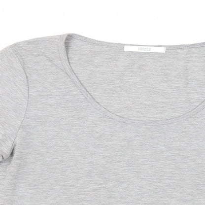 Womens UK Size 12 Marks and Spencer Grey Basic T-Shirt