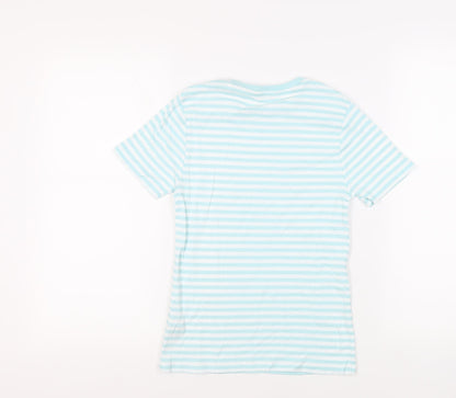 Womens UK Size 12 Marks and Spencer Blue Basic T-Shirt