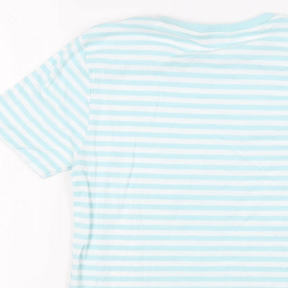 Womens UK Size 12 Marks and Spencer Blue Basic T-Shirt