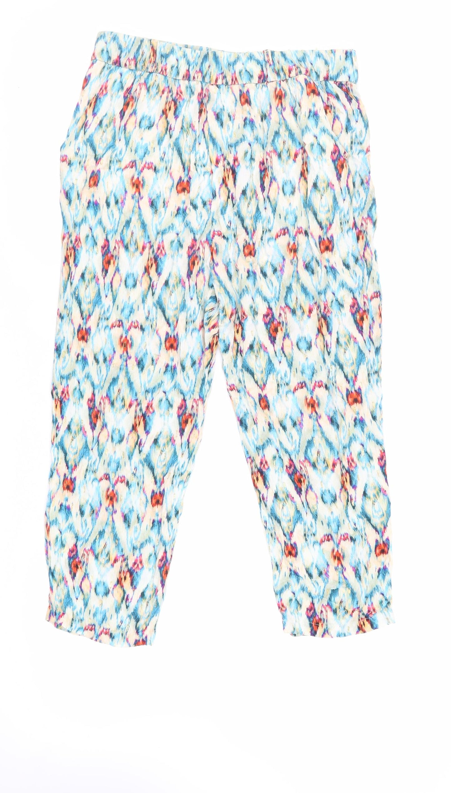 Womens UK Size L Zara Regular Fit  Multicoloured Trousers