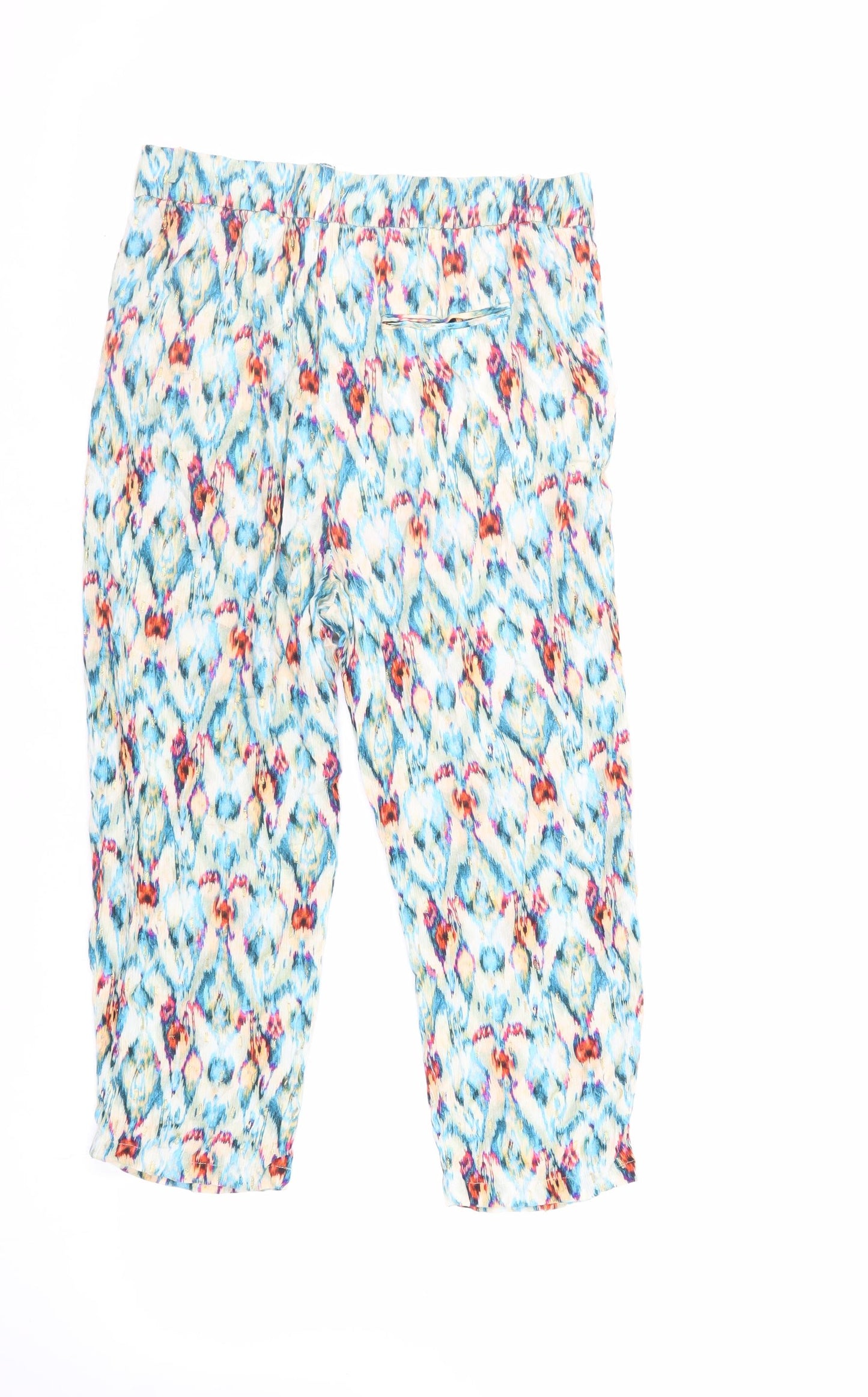 Womens UK Size L Zara Regular Fit  Multicoloured Trousers