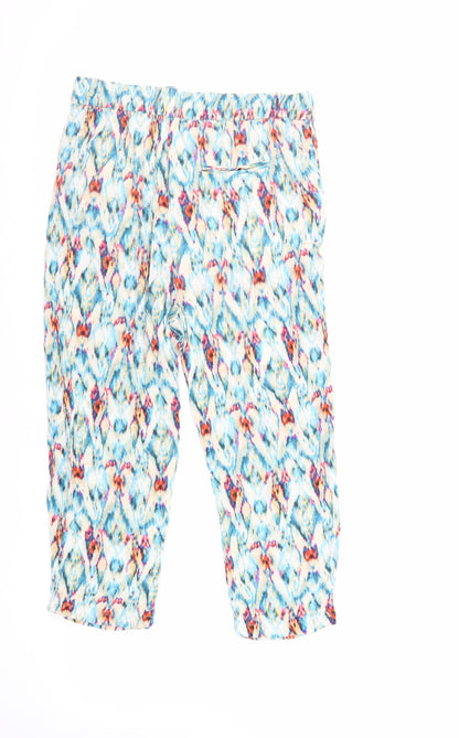 Womens UK Size L Zara Regular Fit  Multicoloured Trousers