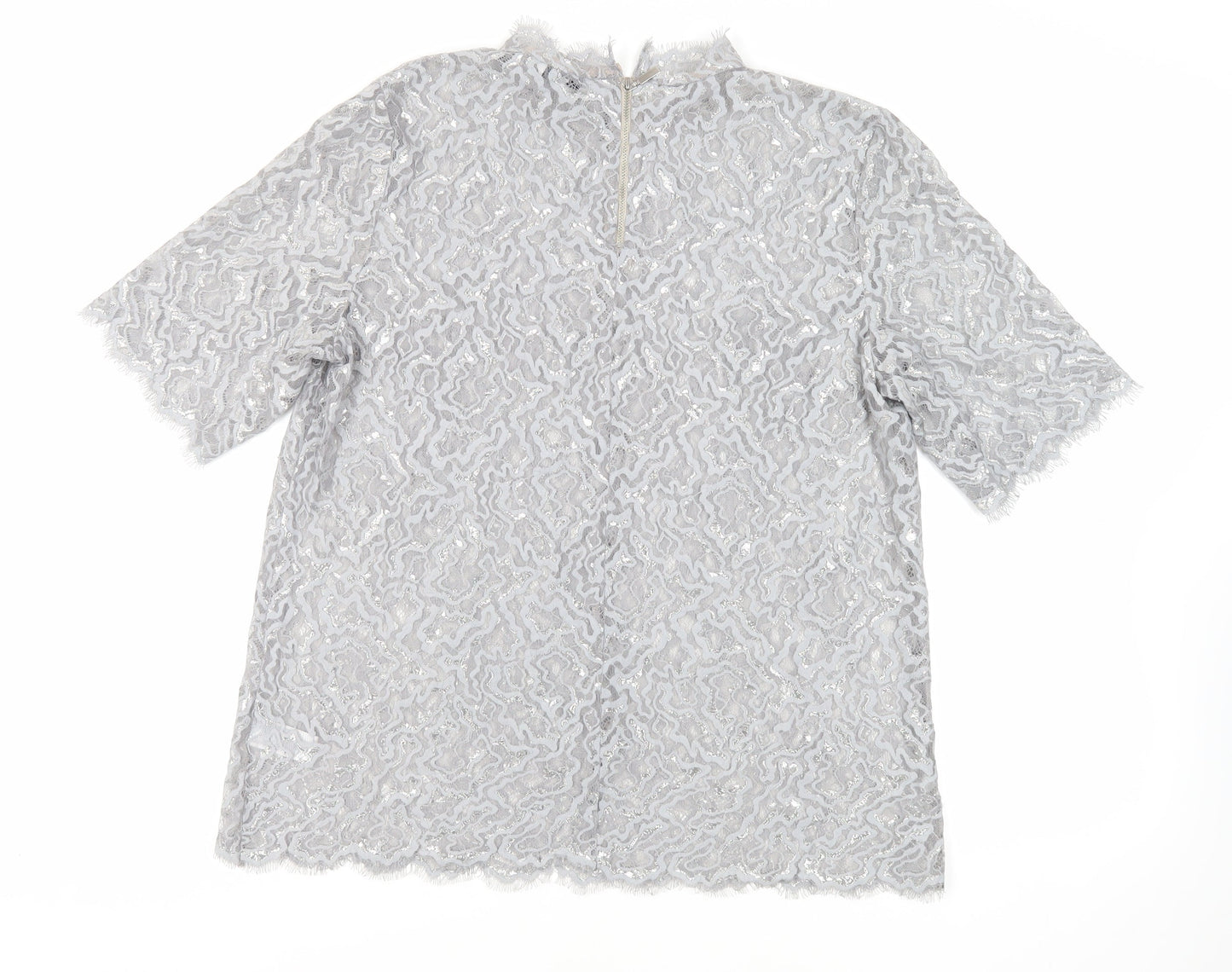 Womens UK Size 16 NEXT Grey Basic Blouse