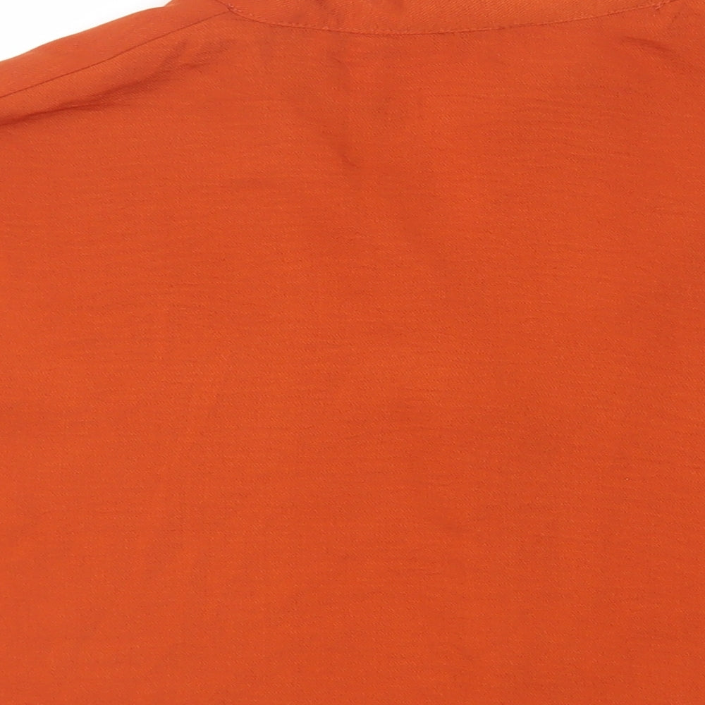 Womens UK Size 16 New Look Brown Basic Button-Up
