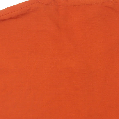 Womens UK Size 16 New Look Brown Basic Button-Up