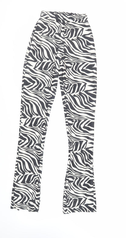 Womens UK Size 6 PRETTYLITTLETHING Regular Fit  Black Trousers