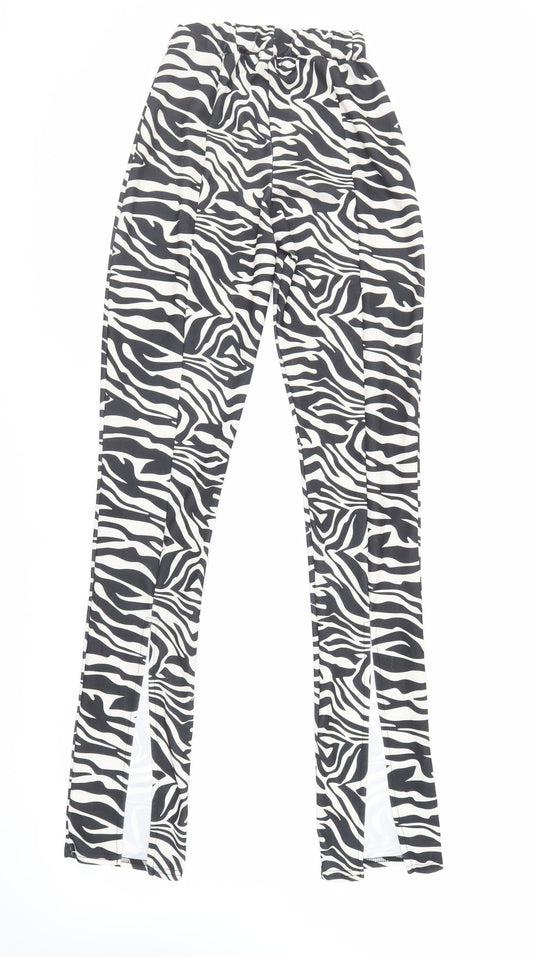 Womens UK Size 6 PRETTYLITTLETHING Regular Fit  Black Trousers