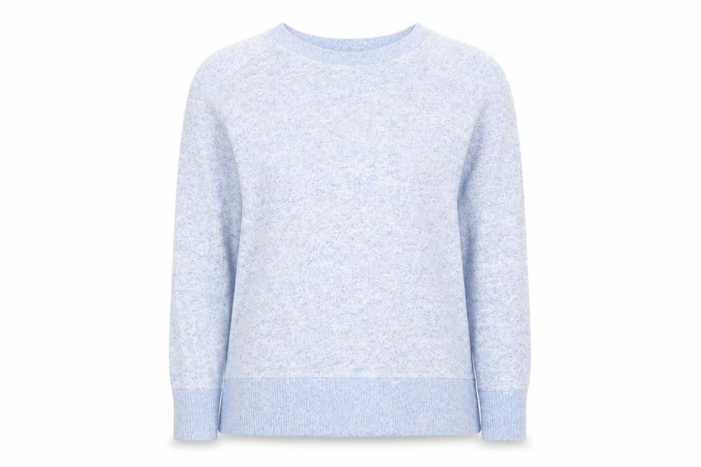 Next Womens Blue Crew Neck Viscose Pullover Jumper Size 16
