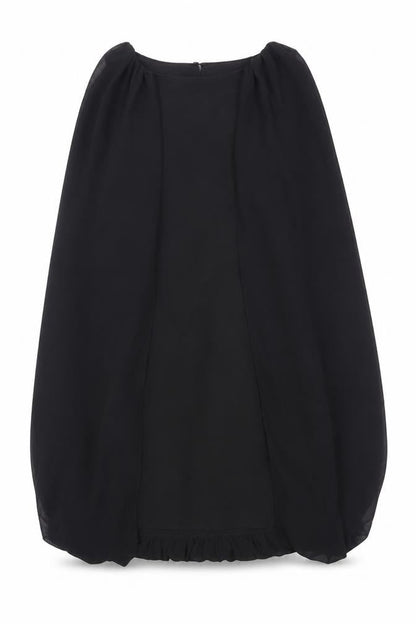Zara Womens Black Polyester Mini Size S Round Neck Button - Layered