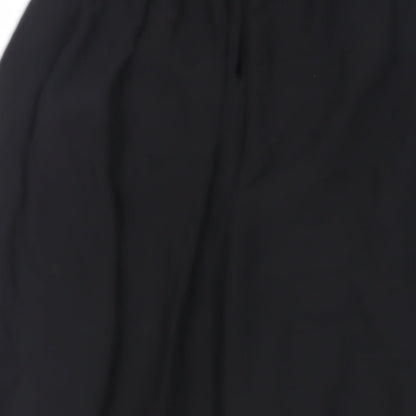 Zara Womens Black Polyester Mini Size S Round Neck Button - Layered