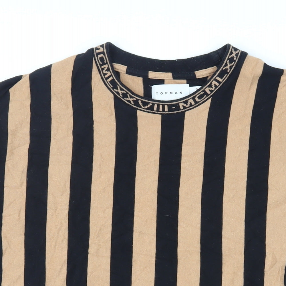 Womens UK Size S Topman Black Basic T-Shirt