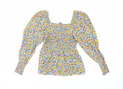Womens UK Size 6 Marks and Spencer Multicoloured Basic Blouse