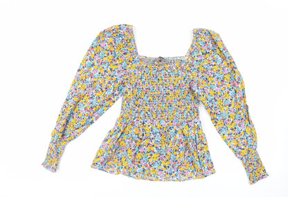 Womens UK Size 6 Marks and Spencer Multicoloured Basic Blouse