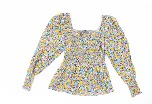 Womens UK Size 6 Marks and Spencer Multicoloured Basic Blouse