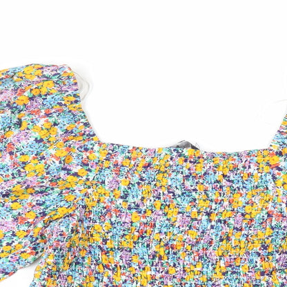 Womens UK Size 6 Marks and Spencer Multicoloured Basic Blouse