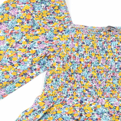 Womens UK Size 6 Marks and Spencer Multicoloured Basic Blouse