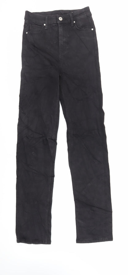 Womens UK Size 6 Marks and Spencer Regular Fit Straight Black Jeans