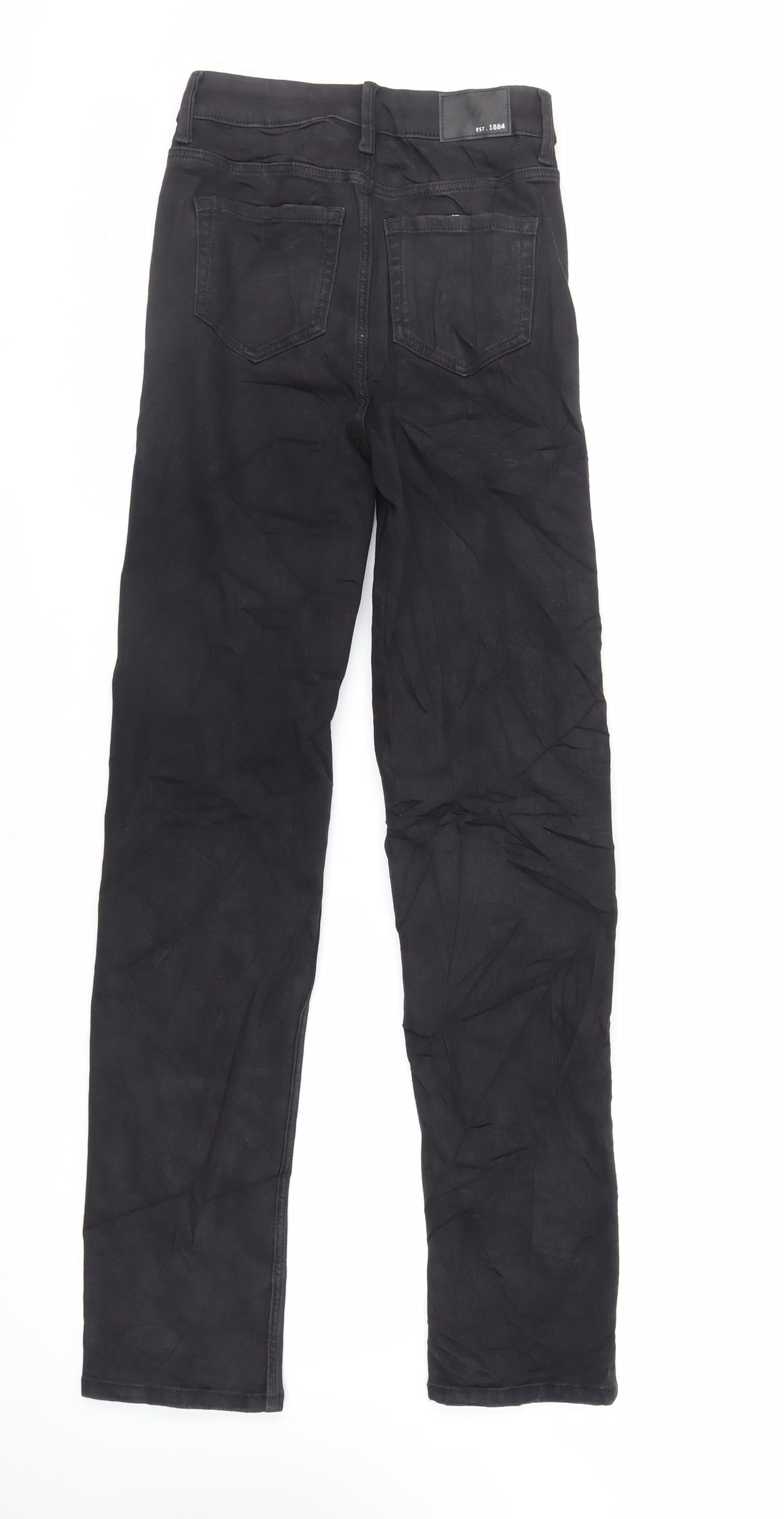 Womens UK Size 6 Marks and Spencer Regular Fit Straight Black Jeans