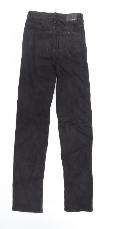 Womens UK Size 6 Marks and Spencer Regular Fit Straight Black Jeans