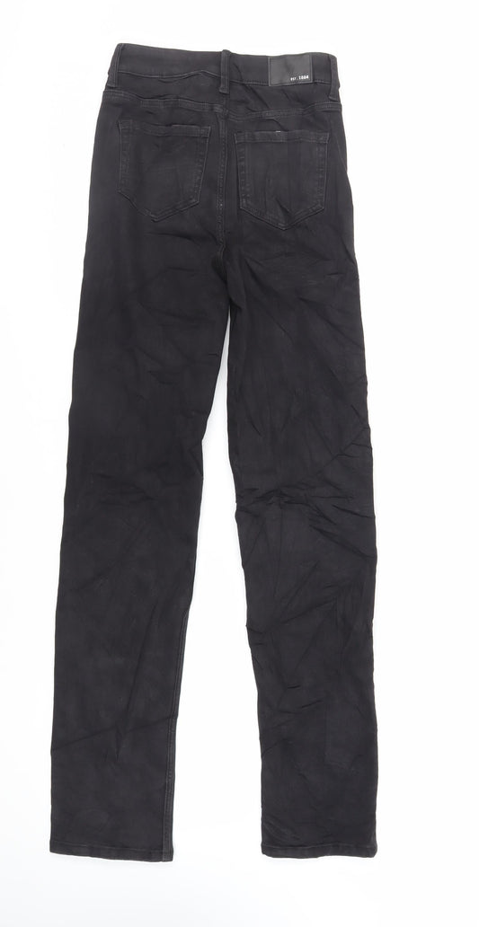 Womens UK Size 6 Marks and Spencer Regular Fit Straight Black Jeans