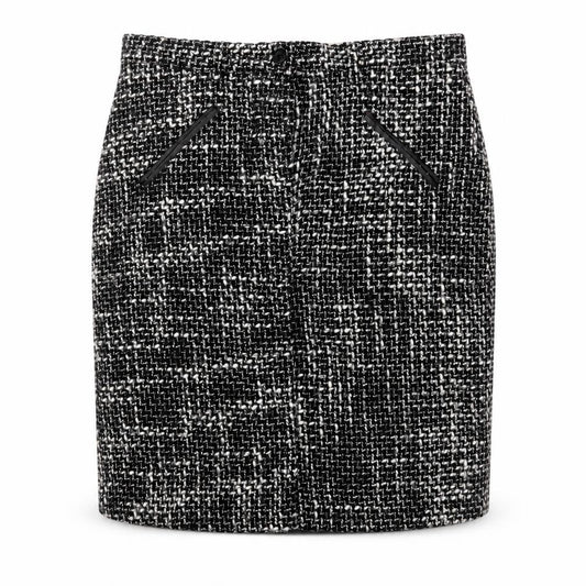 Roberto Celli Womens Black Acrylic Straight & Pencil Skirt Size 16 Zip
