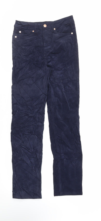 Womens UK Size 8 Marks and Spencer Regular Fit  Blue Trousers
