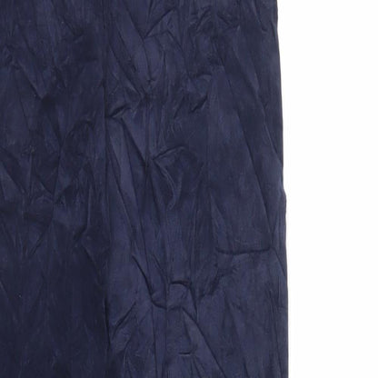Womens UK Size 8 Marks and Spencer Regular Fit  Blue Trousers