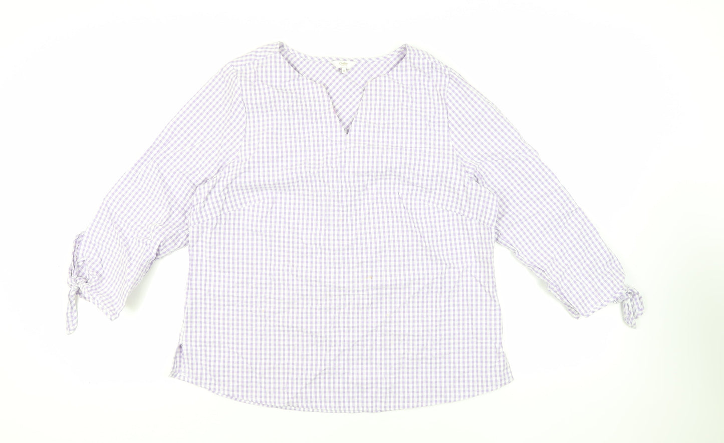 Womens UK Size 14 Cotton Traders Purple Basic Blouse