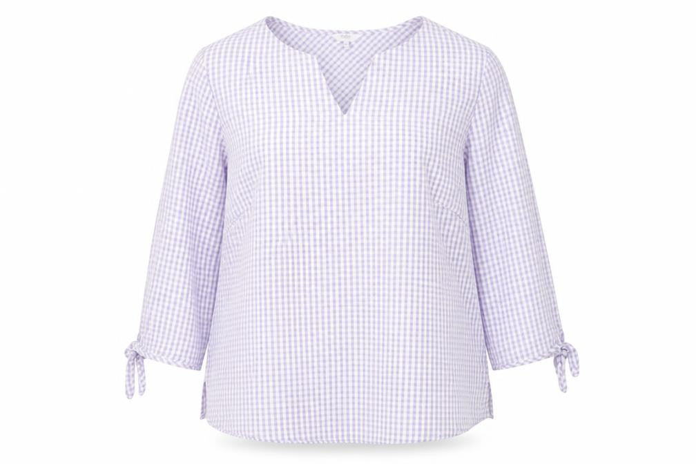 Womens UK Size 14 Cotton Traders Purple Basic Blouse