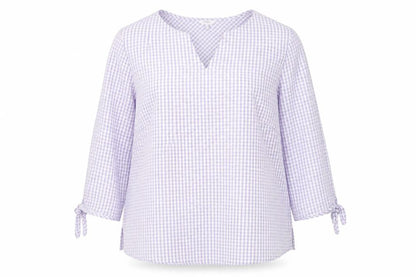 Womens UK Size 14 Cotton Traders Purple Basic Blouse