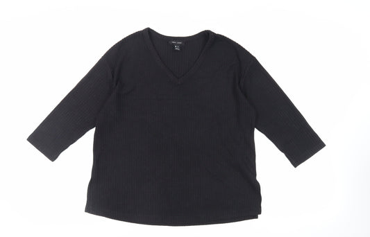 Womens UK Size S New Look Black Pullover Jumper
