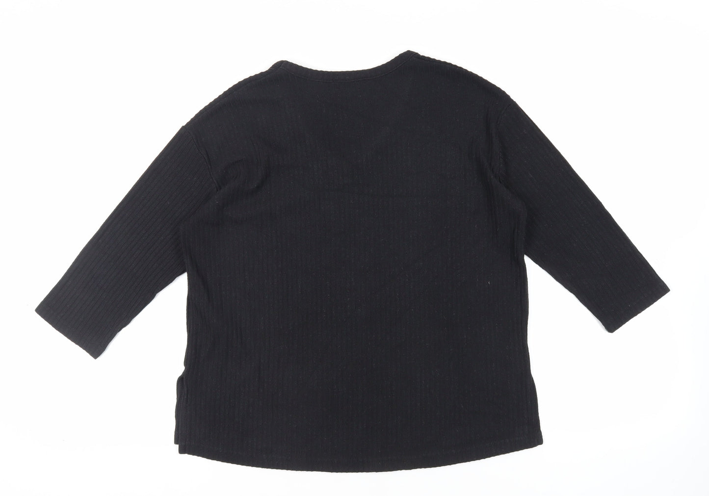 Womens UK Size S New Look Black Pullover Jumper