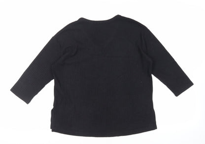 Womens UK Size S New Look Black Pullover Jumper