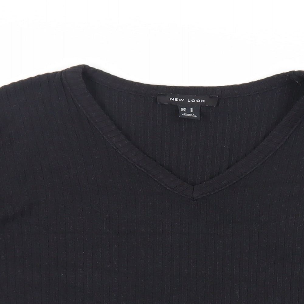 Womens UK Size S New Look Black Pullover Jumper